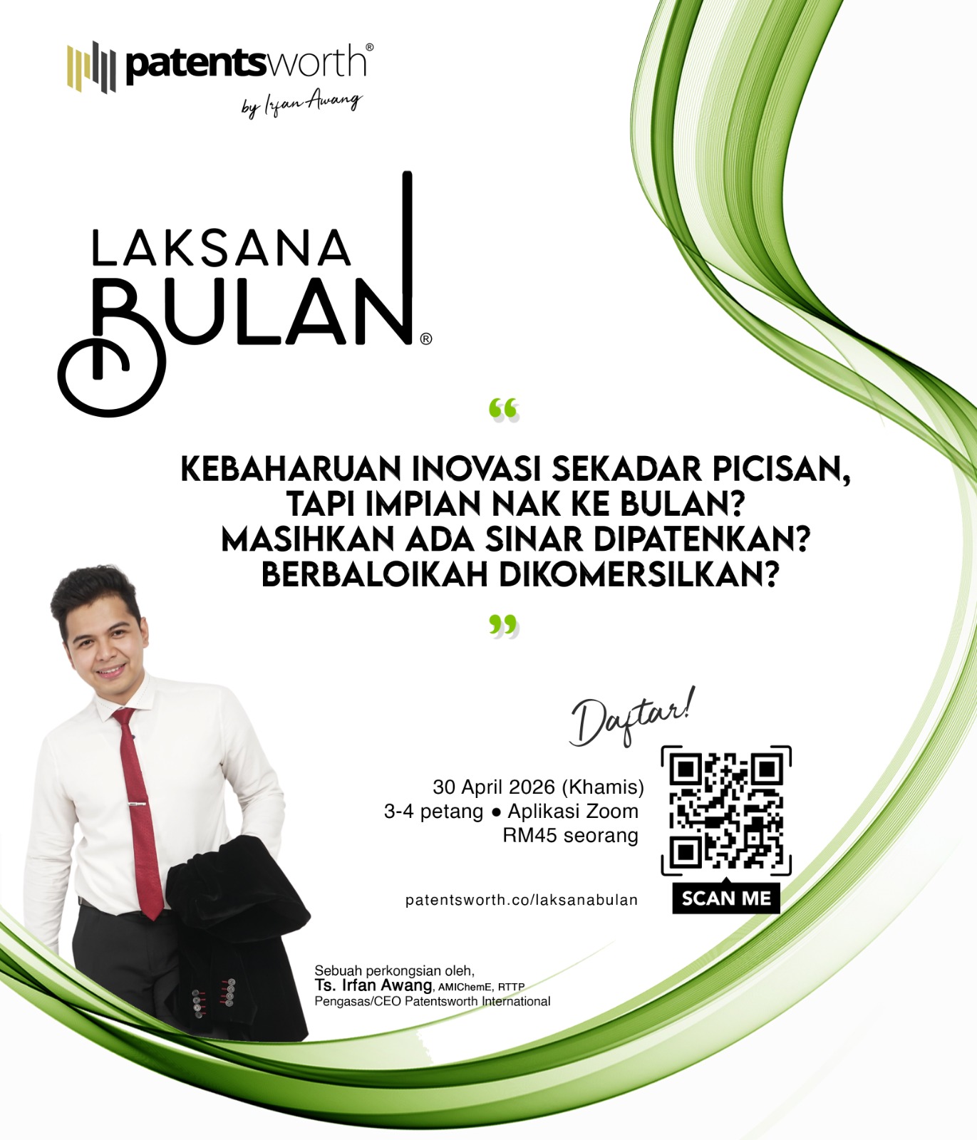 KEBAHARUAN INOVASI SEKADAR PICISAN, TAPI IMPIAN NAK KE BULAN? MASIHKAN ADA SINAR DIPATENKAN? BERBALOIKAH DIKOMERSILKAN?